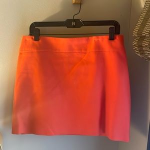 women’s J. crew orange mini skirt size 10